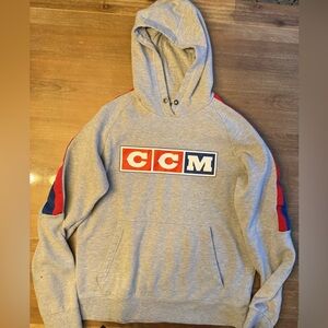 CCM Hockey Vintage Pullover Hoodie Iconic Retro  hoodie USA Hockey size med